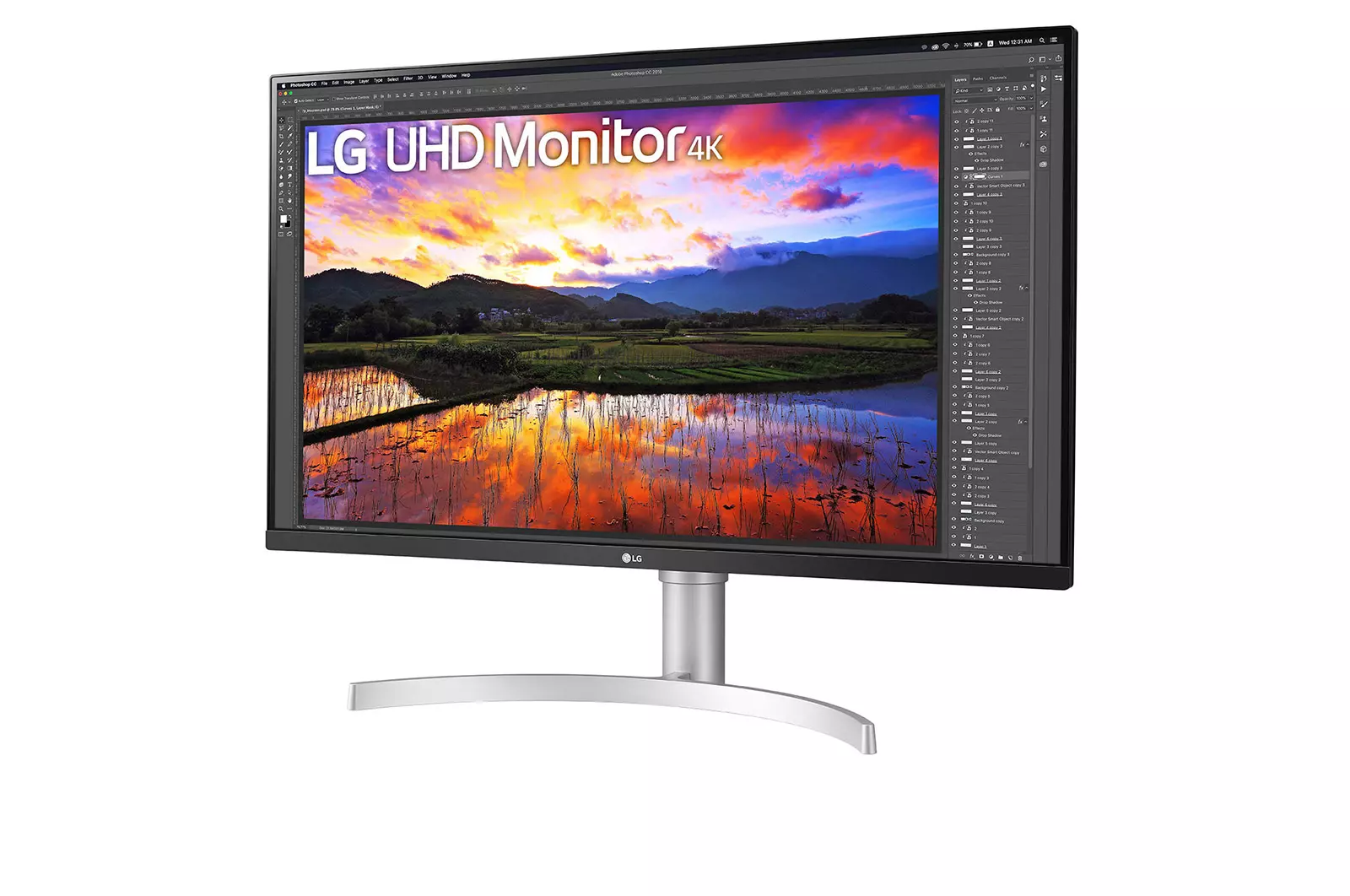 Jó színhűséggel érkezik az IPS alapú 31,5 hüvelykes UHD LG monitor