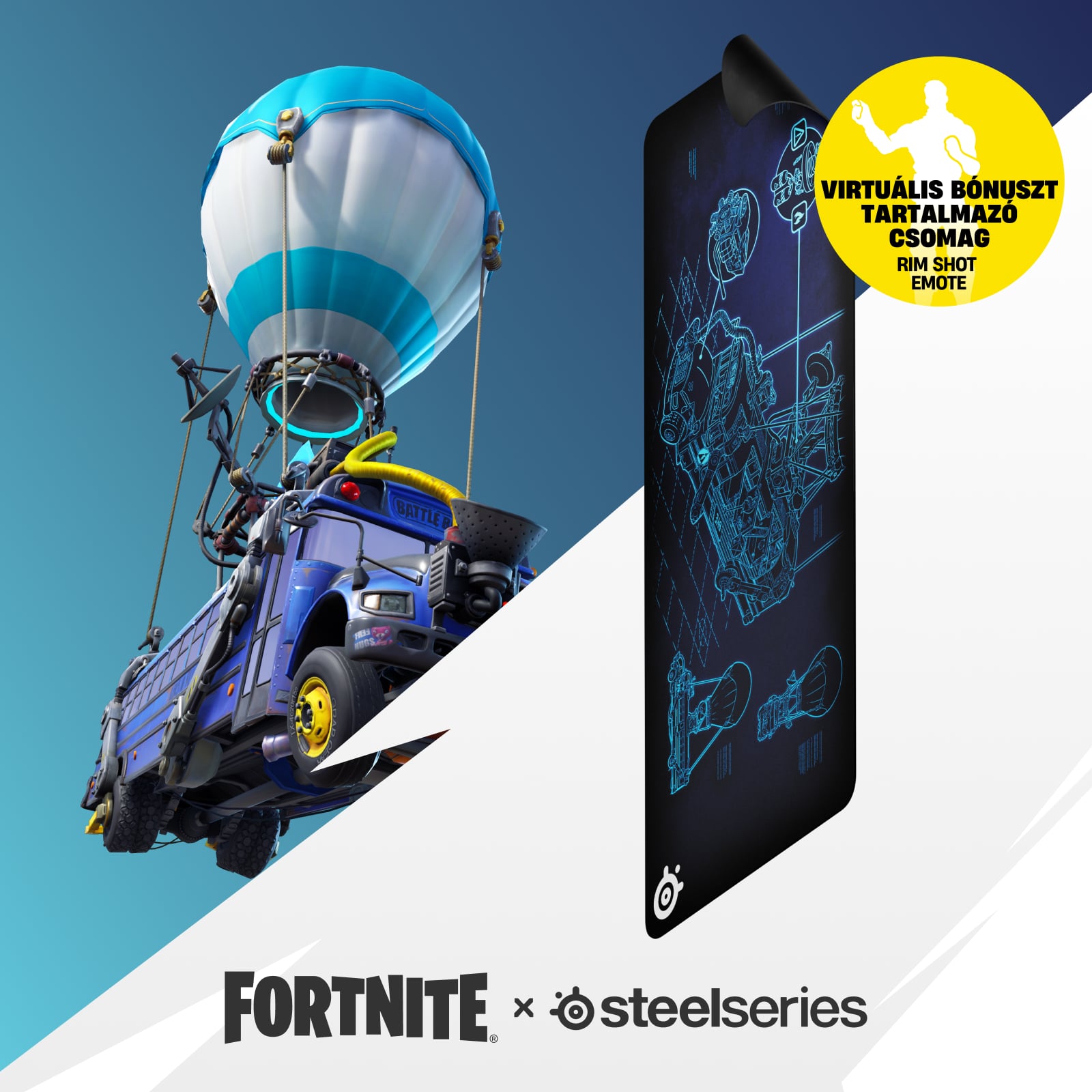 SteelSeries QcK XXL Battlebus Edition