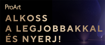 Vásárolj regisztrált felhasználóként 2026. június 26. és július 12. között bármilyen ASUS ProArt monitort, alaplapot, videokártyát, gépházat, vízhűtést, routert vagy SSD tokot, és vegyél részt nyereményjátékunkban!