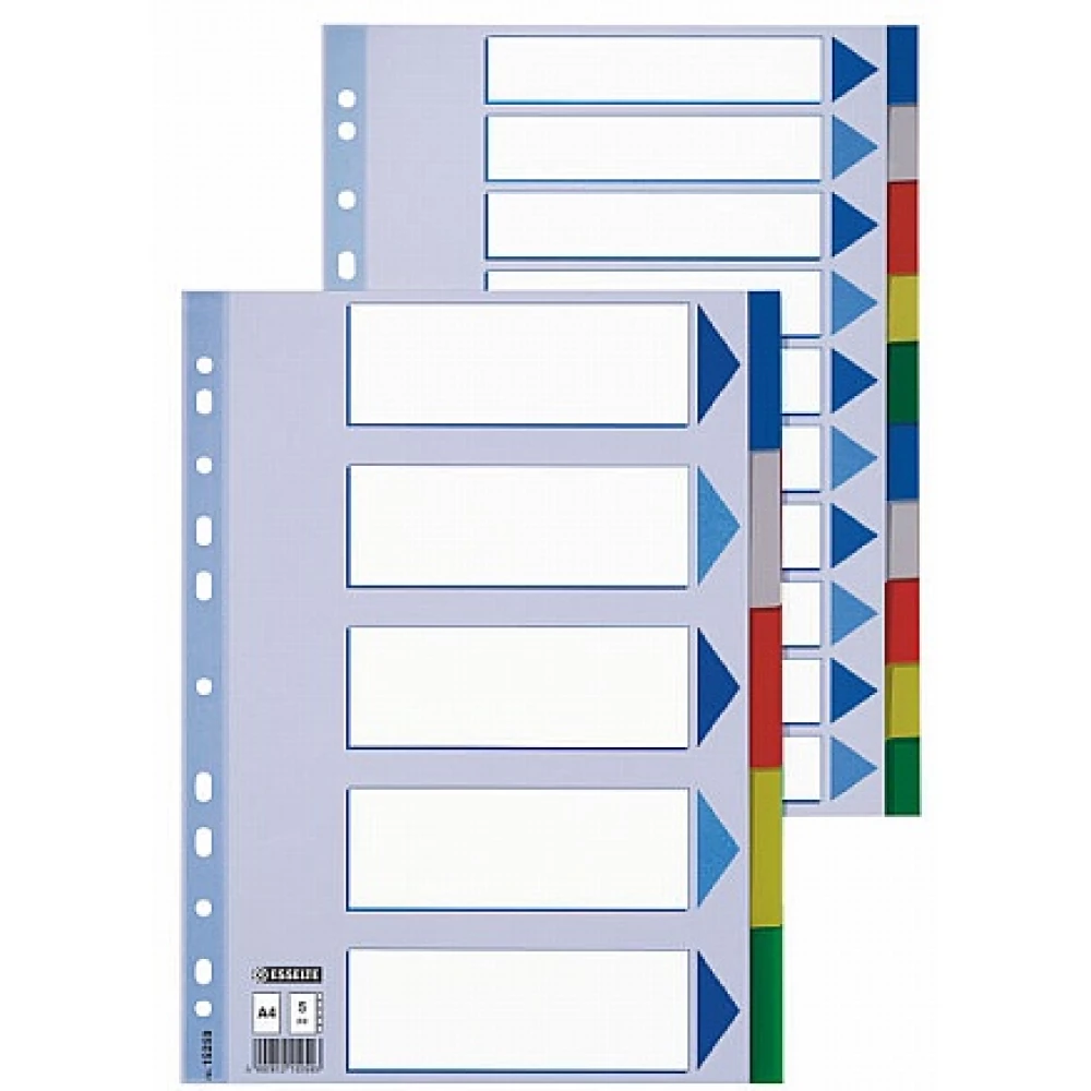 ESSELTE Plastic elválasztólap 10 parts Maxi