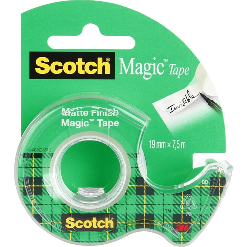 3M SCOTCH Ragasztószalag adagolón kézi 19 mm x 7.5 m Magic Tape 810
