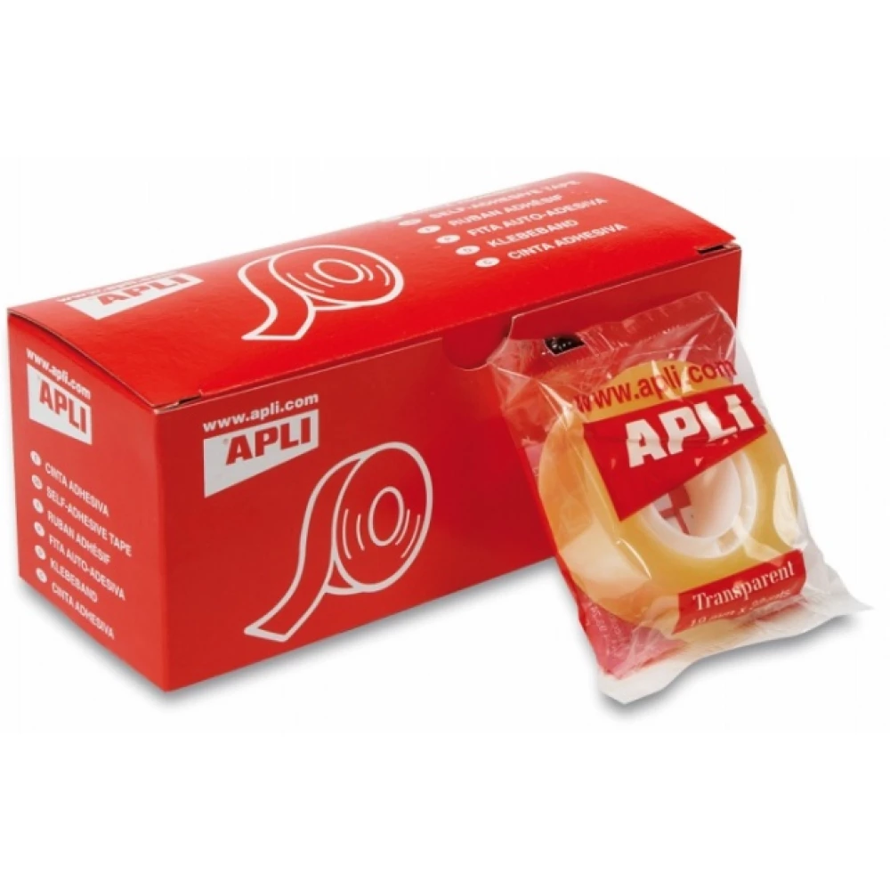 APLI Duct tape 12 mm x 33 m Transparent transparent