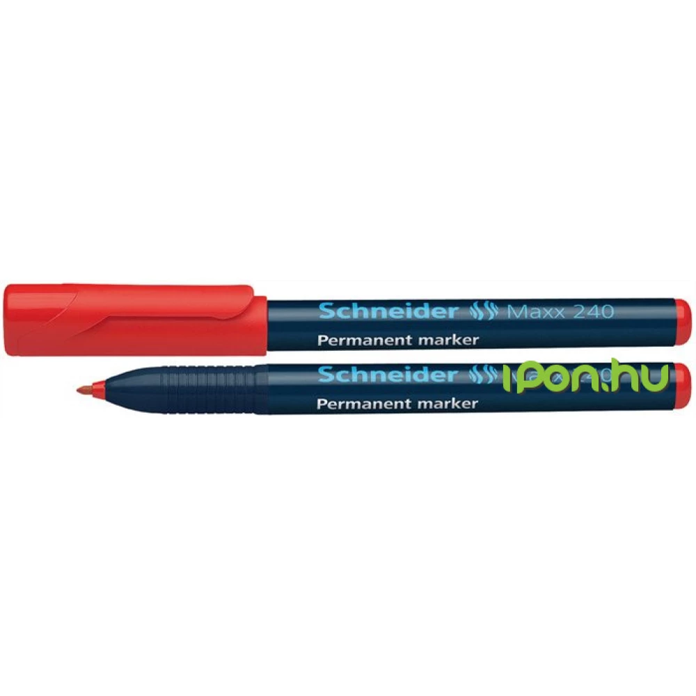 SCHNEIDER "240" alkoholos marker 1-2 mm piros kúpos