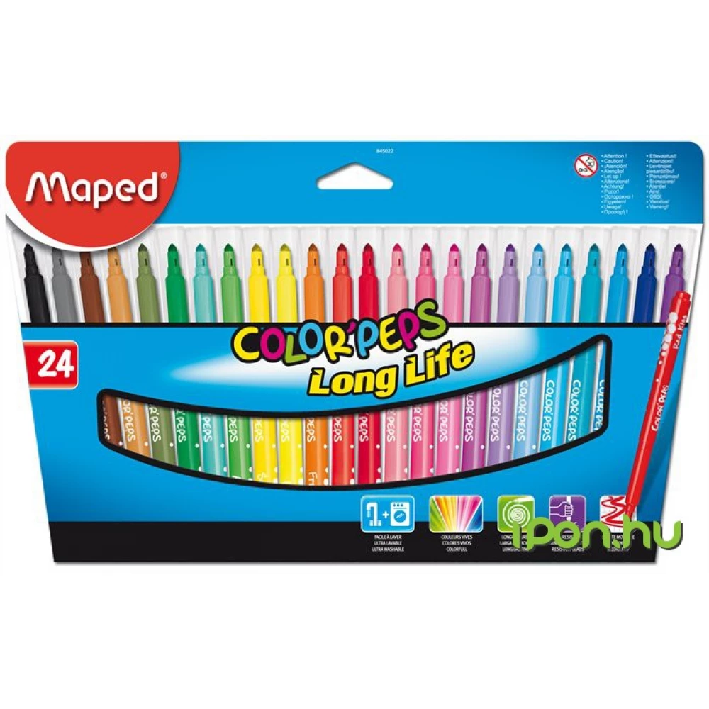 Color Peps washable marker 24 pcs / box (karton wrapping) - iPoncomp.com