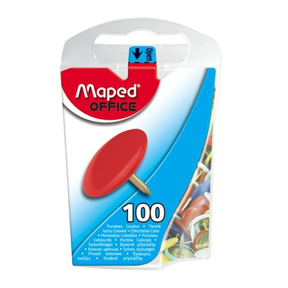 MAPED Colored rajzszeg 10 mm 100 pcs / box