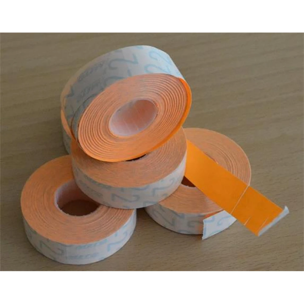 METO Árazócímke 19x16mm two-line orange