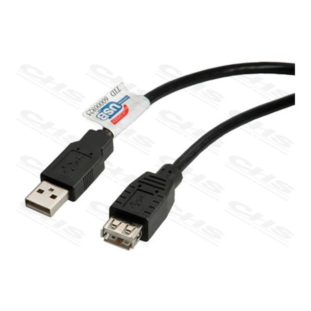 ROLINE USB Extension cord Black 80cm 11.02.8947