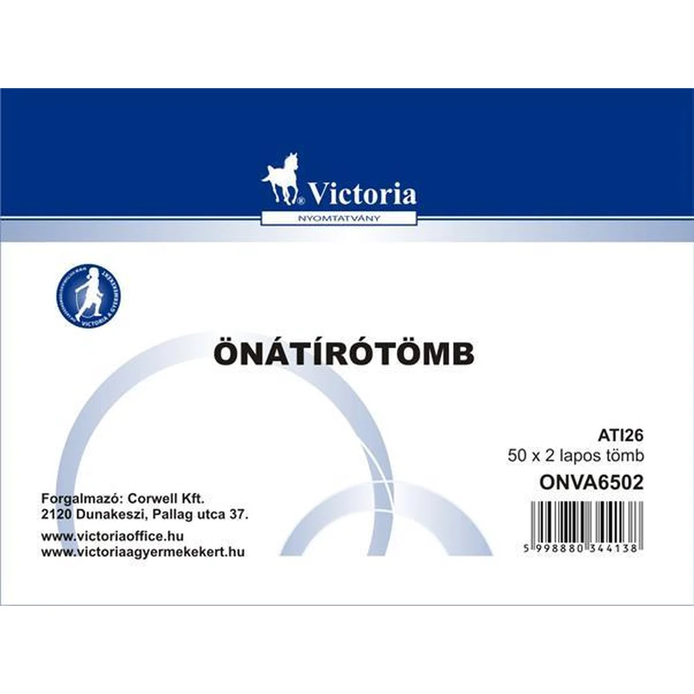 VICTORIA A6-es önátírótömb 50x2 lap