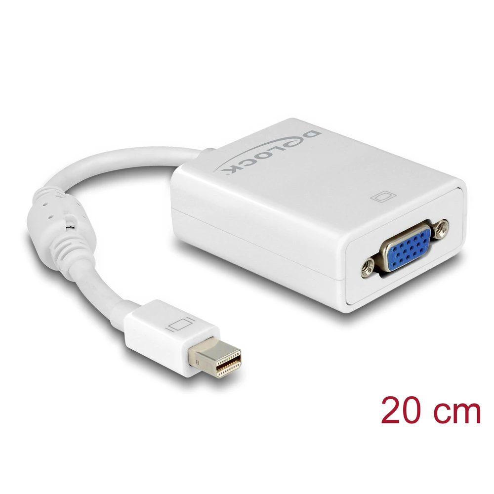 DELOCK Mini DisplayPort VGA/D-Sub Converter White 11cm 65130