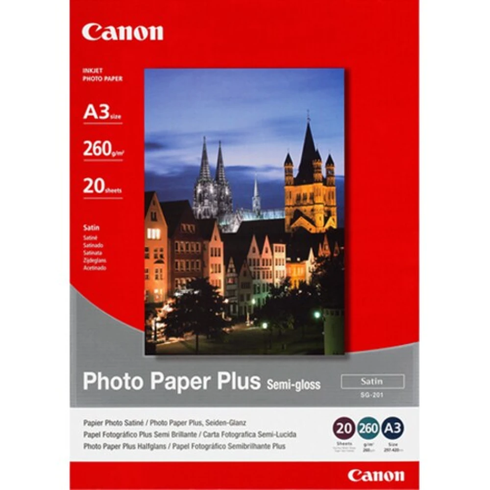 CANON SG-201 semi-gloss photopaper A3 (20 lap)