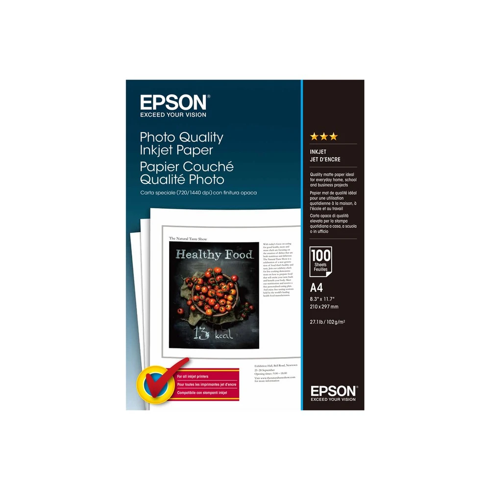 EPSON S041061 Photo Quality Ink Jet Paper A4 (100 lap)