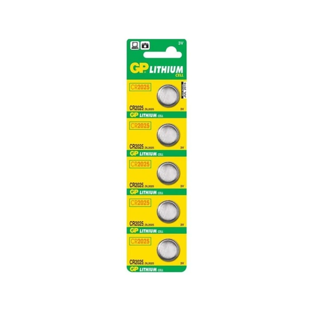 GP CR2025 Lithium cell battery (CR) 5pcs