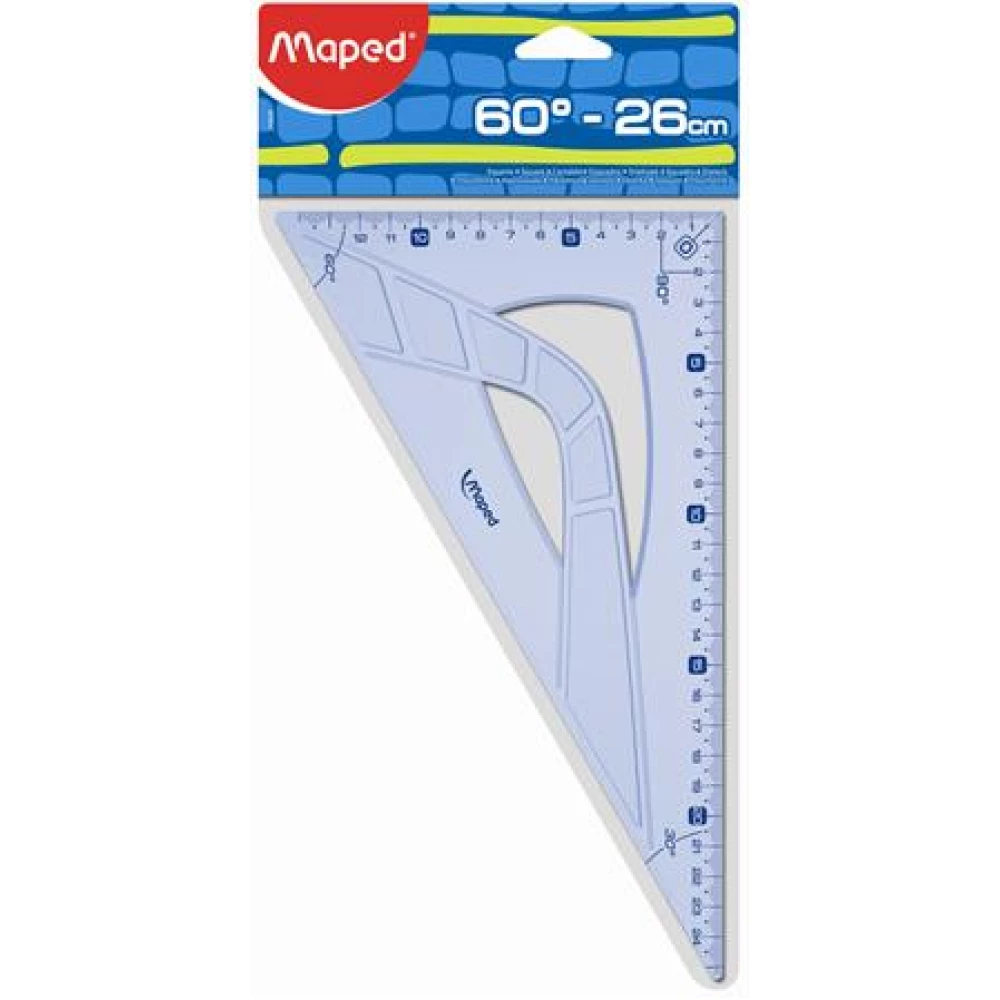 GRAPHIC 60°-os 26 cm plastic triangle ruler