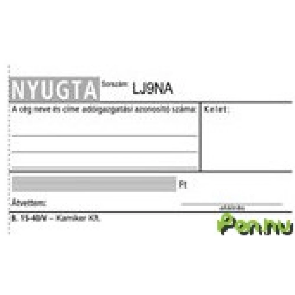 VICTORIA Nyugta egysoros 50x2 -B.15-40-