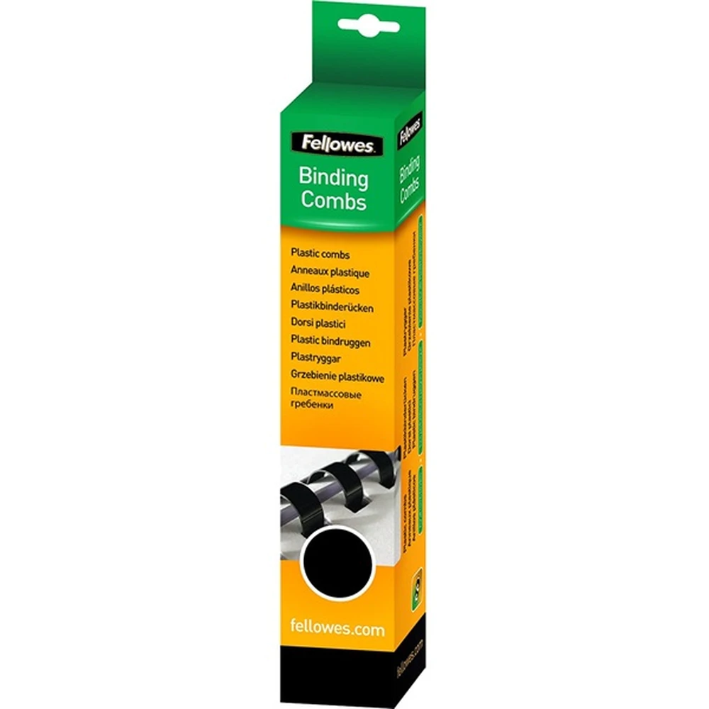 FELLOWES 8 mm műanyag spirál 21-40 lapig fekete IFW53307