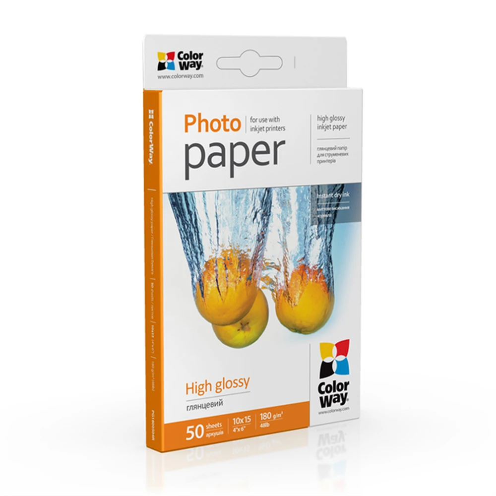 COLORWAY PG1800504R Bright photopaper 10x15cm (50 lap)