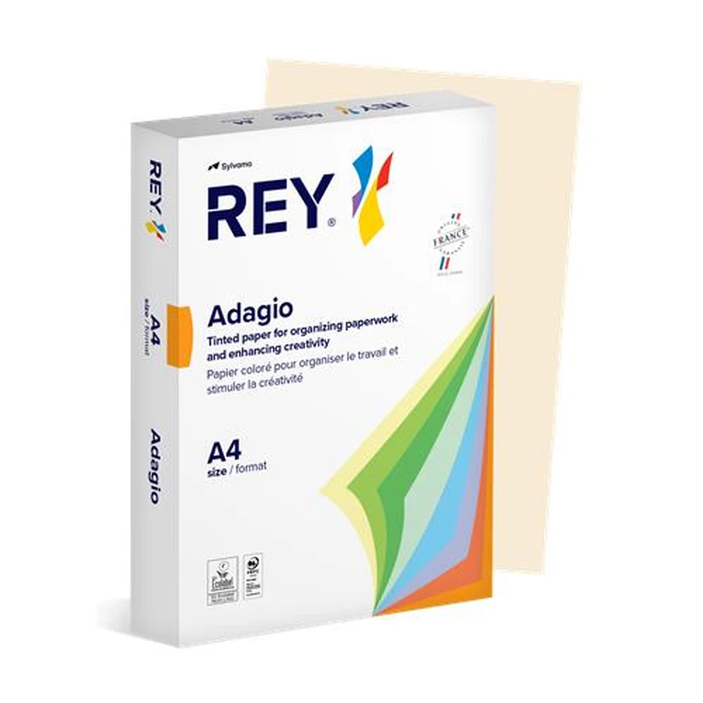 REY copy Paper colored A4 80 g Adagio pastel ivory
