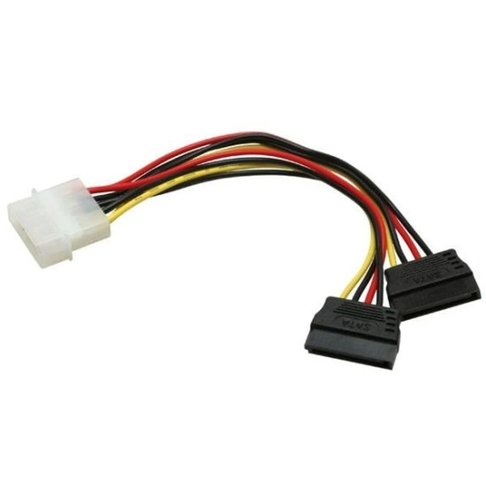 GEMBIRD SATA táp Molex + 4pin Átalakító Fekete 15cm CC-SATA-PSY