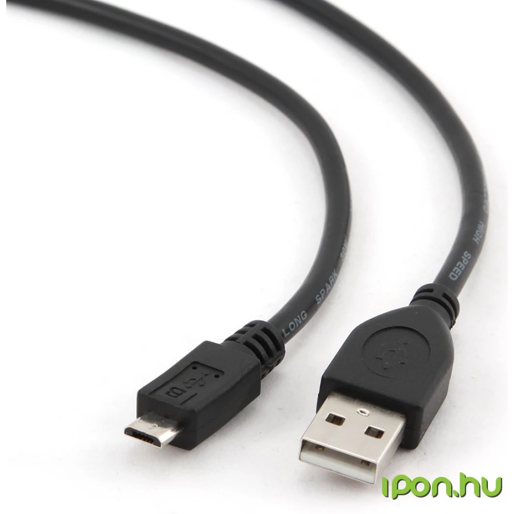 GEMBIRD USB Micro USB transformator Crno 1.8m CCP-mUSB2-AMBM-6