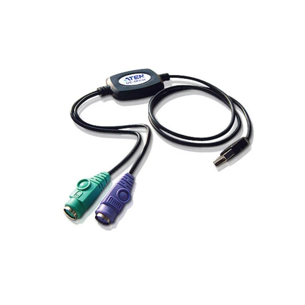 ATEN USB PS/2 Converter Black 90cm UC10KM-AT