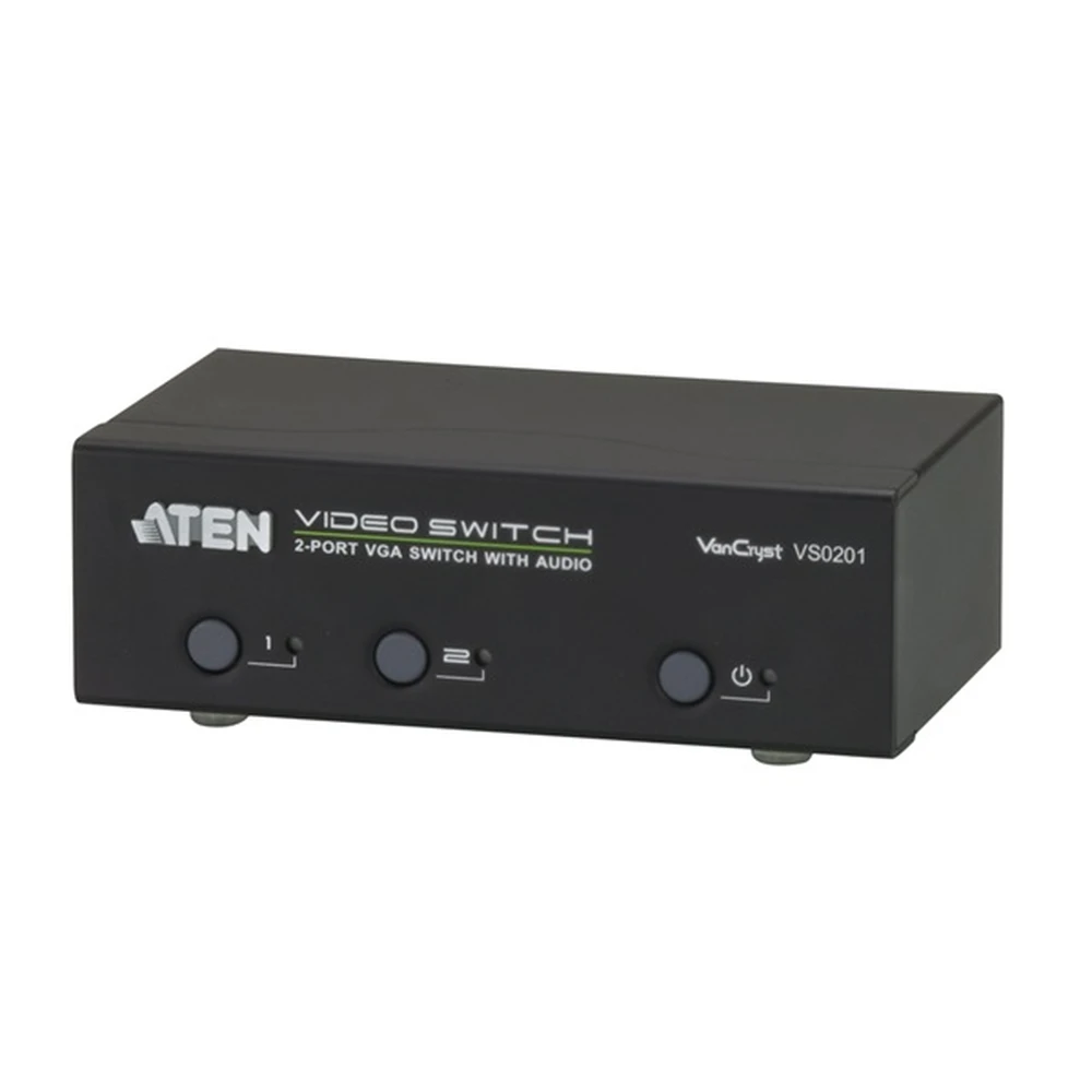 ATEN VGA/D-Sub + JACK Elosztó Fekete 20cm VS0201-AT-G