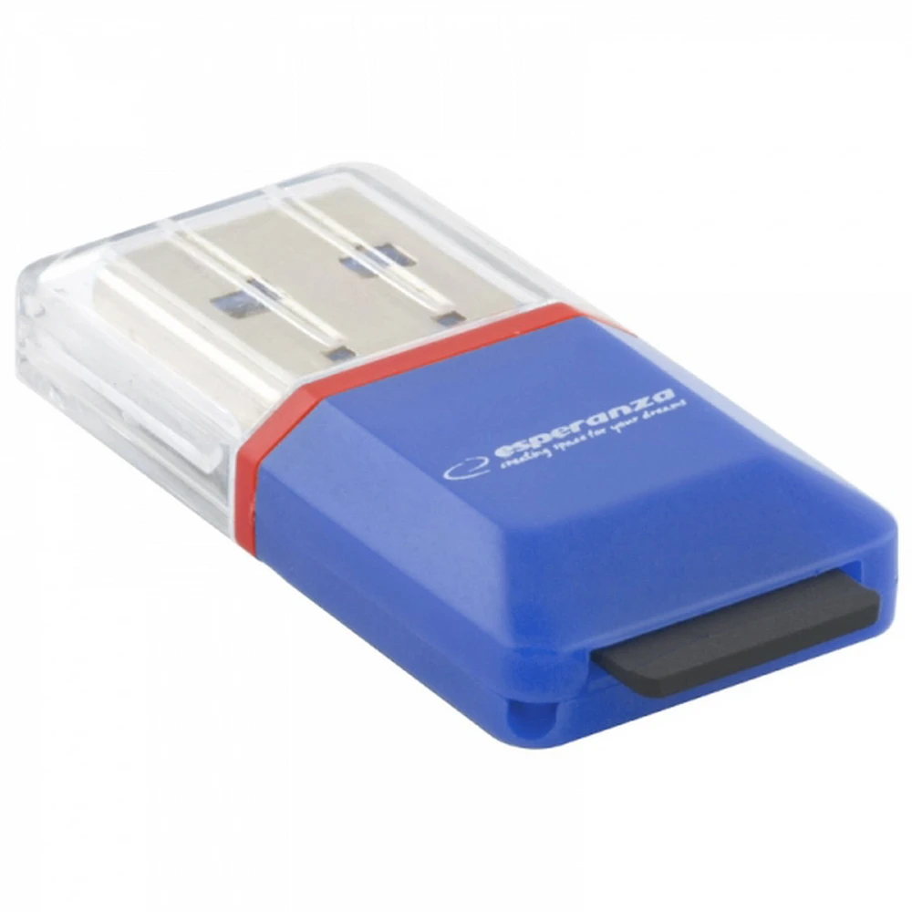 ESPERANZA EA134B USB Mini Card Reader 2.0 Kék
