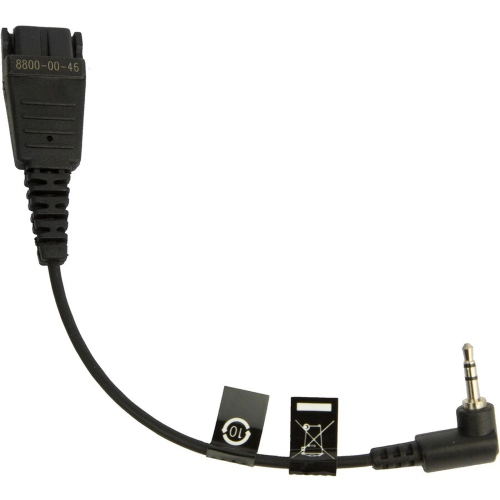 JABRA Quick Disconnect Jack Átalakító Fekete 10cm 8800-00-46