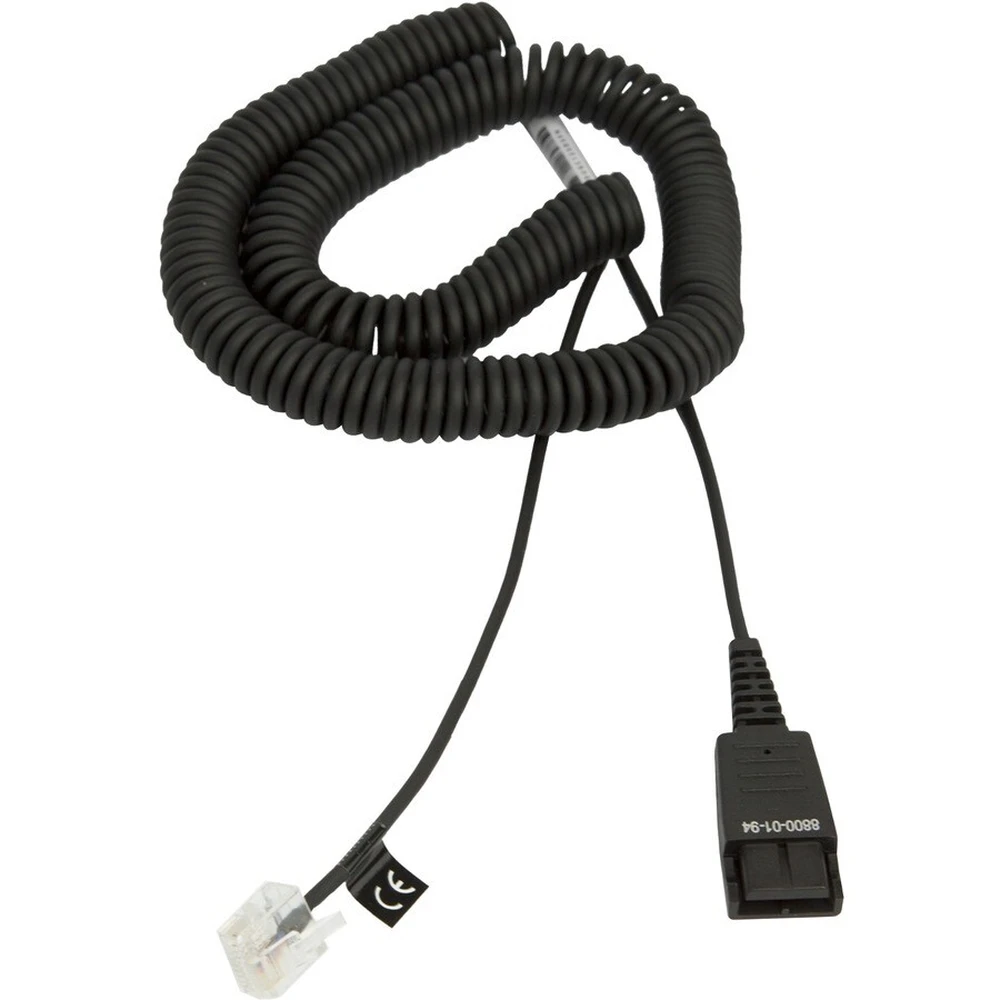 JABRA Quick Disconnect RJ-10 Átalakító Fekete 2m 8800-01-94