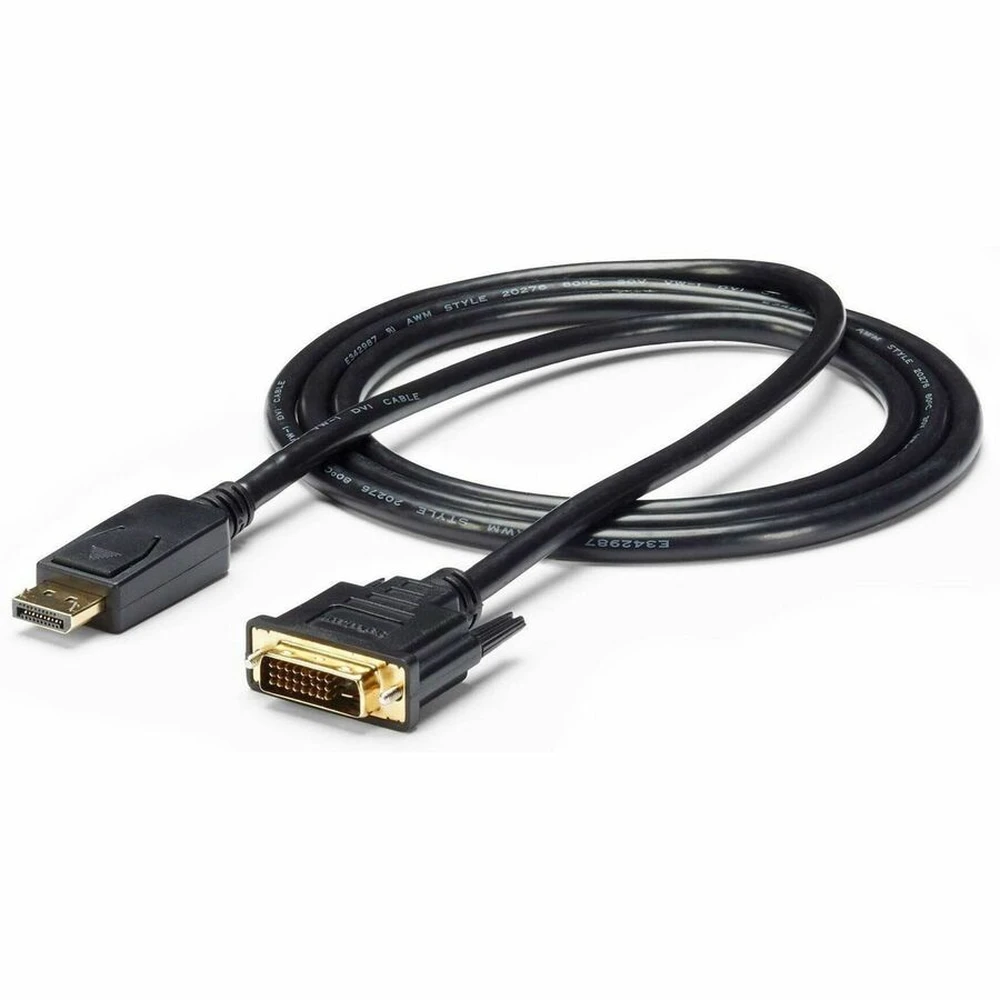 STARTECH DisplayPort DVI-D Converter Black 1.8m DP2DVI2MM6