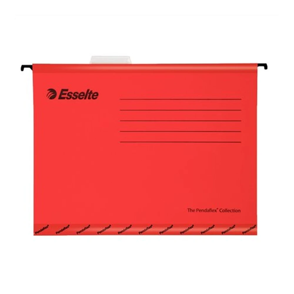 ESSELTE Függőmappa recycled karton A4 Pendaflex Standard red