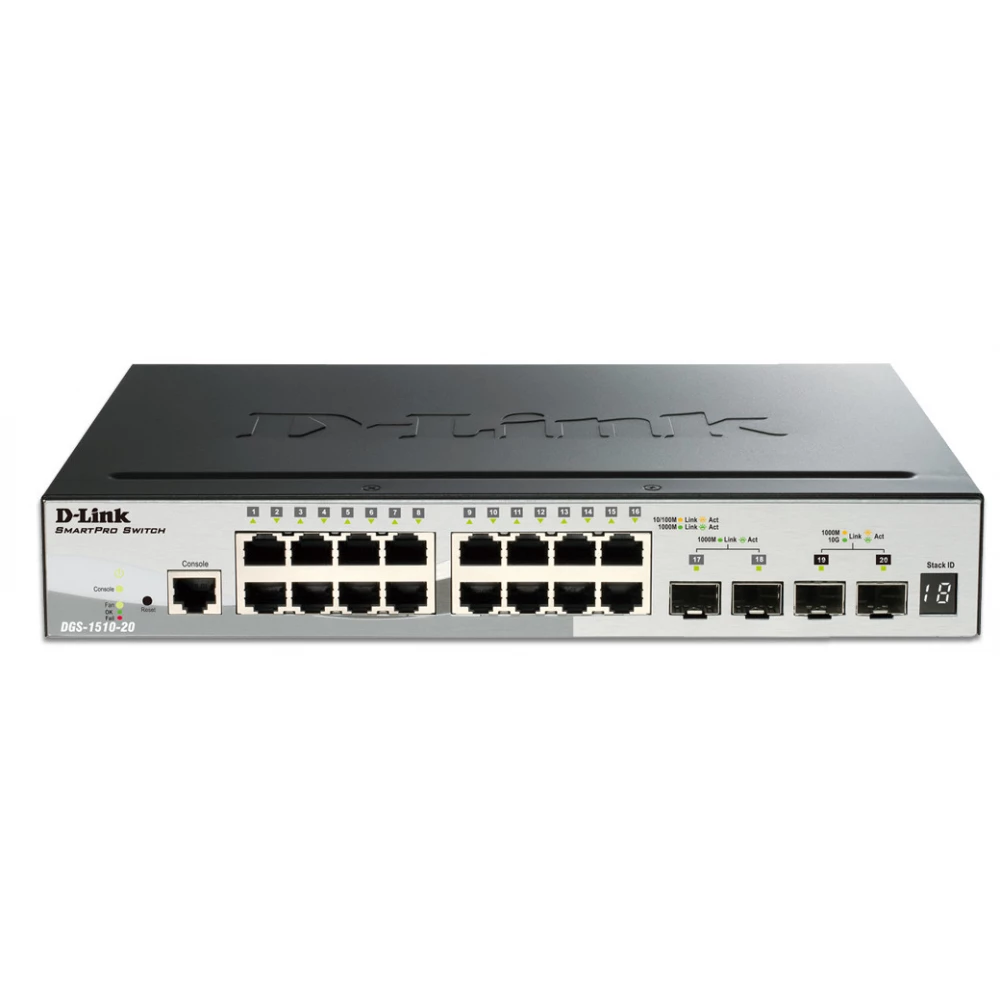 D-LINK DGS-1510-20 Gigabit Stackable Smart Managed Switch