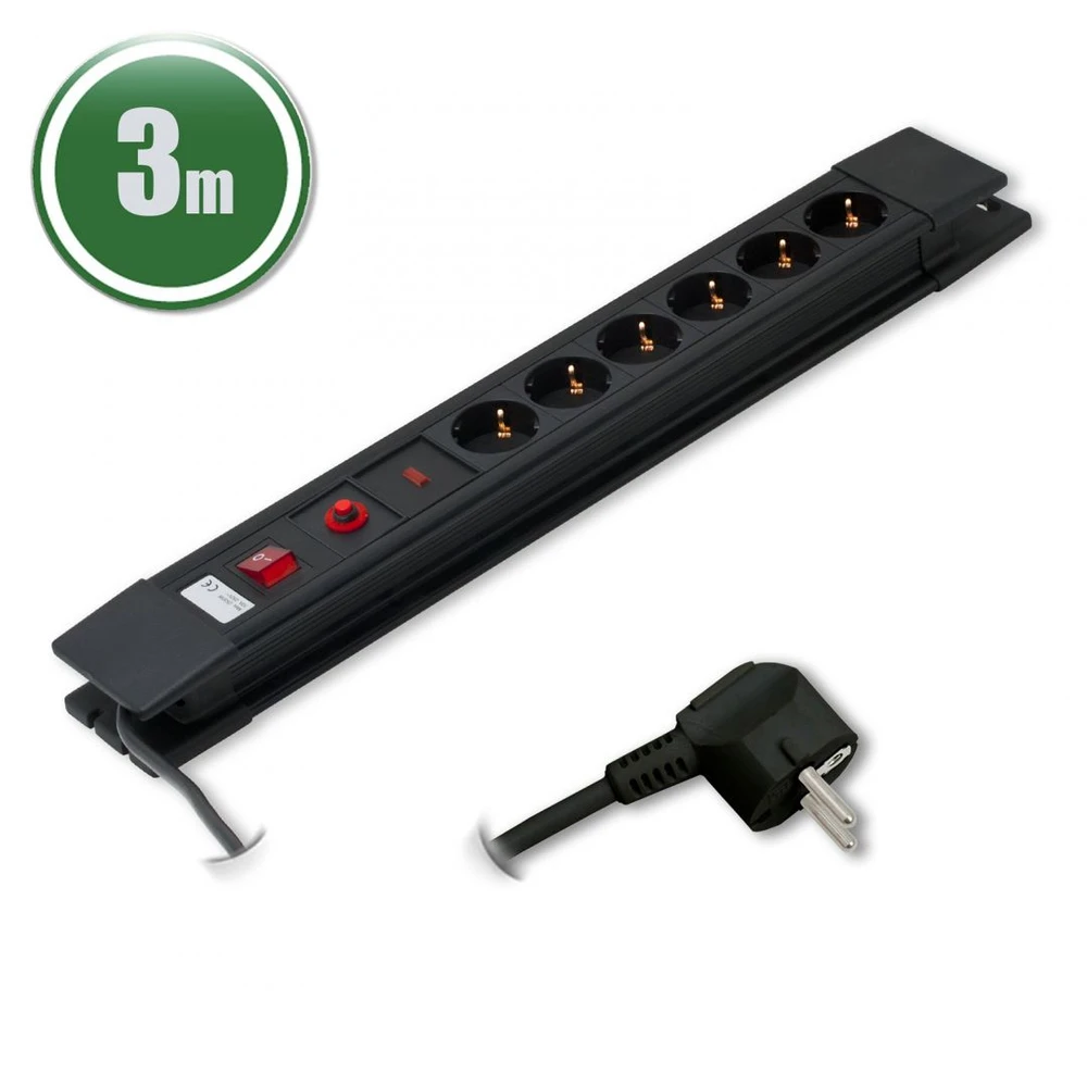 Over voltage protected 6 outlet distributor 20249