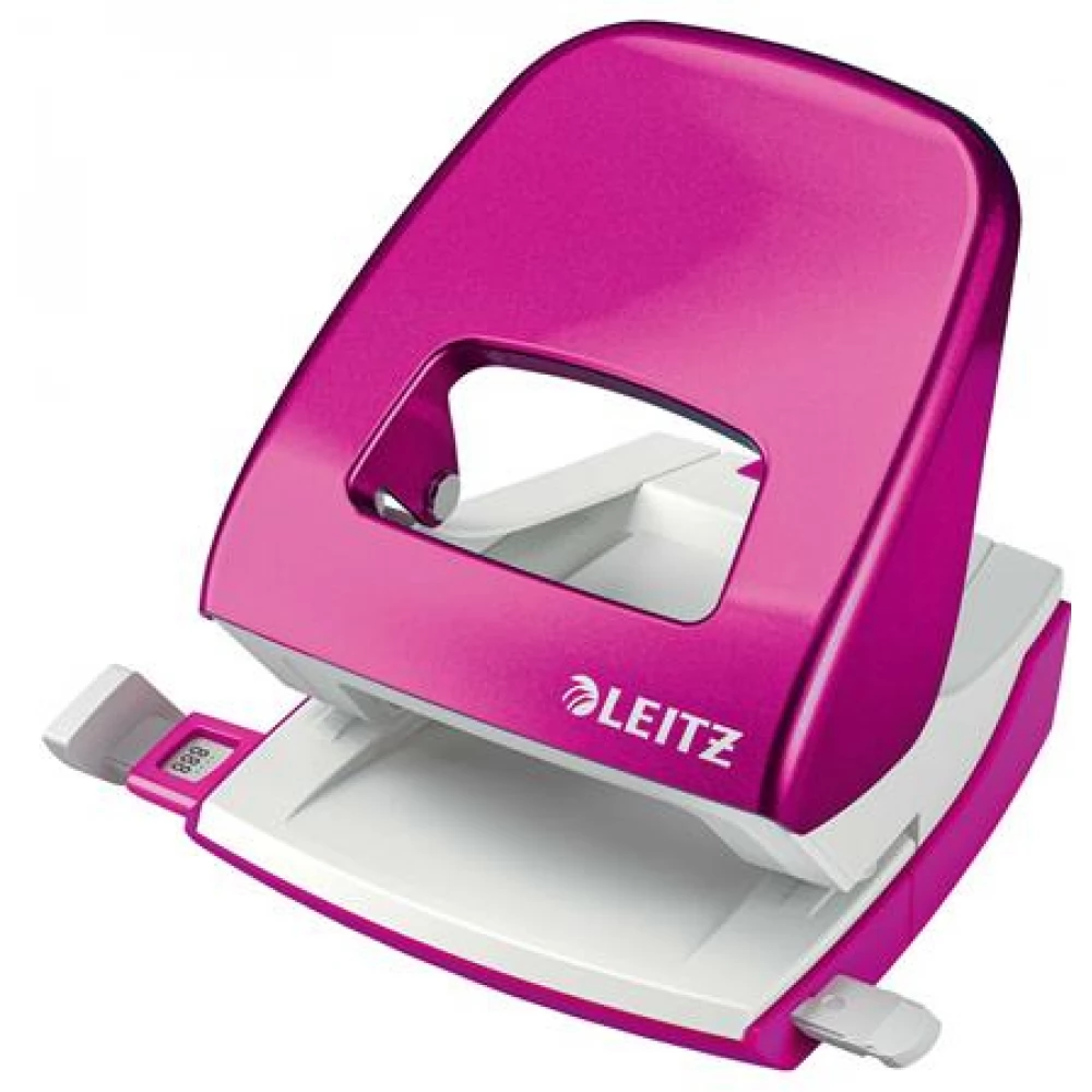 LEITZ Lyukasztó kétlyukú 30 lap Nexxt Wow metál rózsaszín