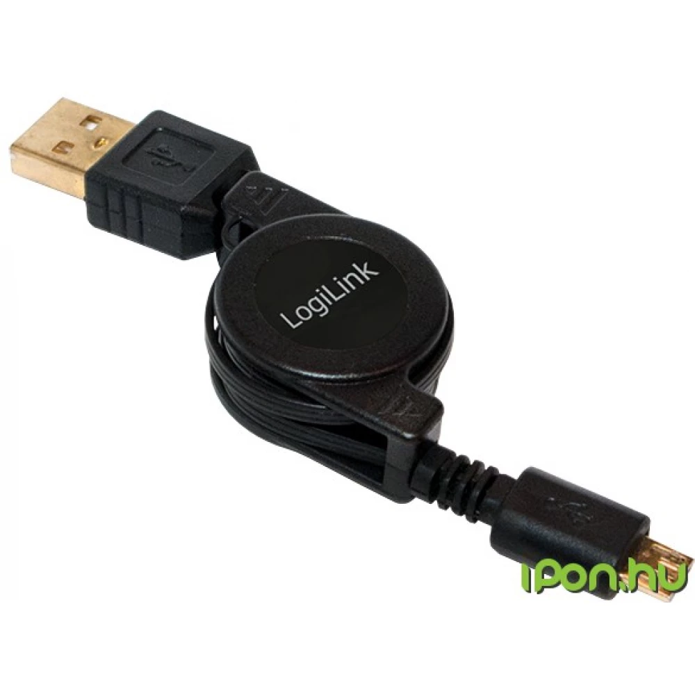LOGILINK USB Micro USB transformator Crno 75cm CU0090