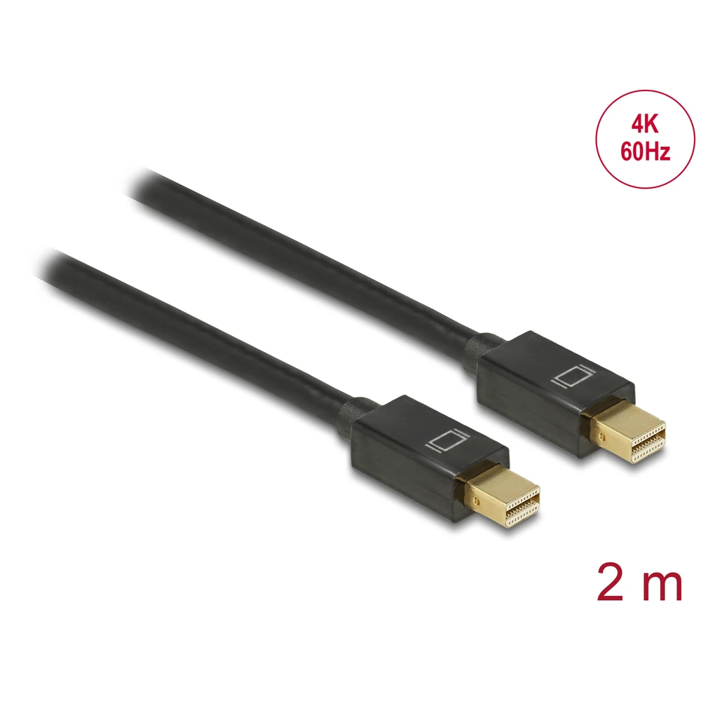 DELOCK Mini DisplayPort Connector Black 2m 83475