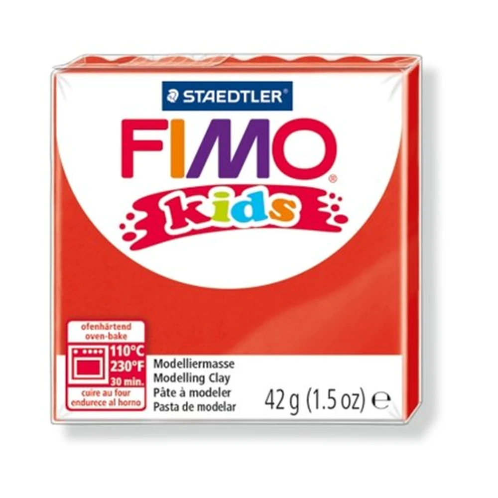 FIMO plastilină 42 g arde-out Kids roșu