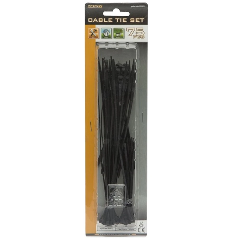 HANDY Cable tie Black 20cm 05430BK