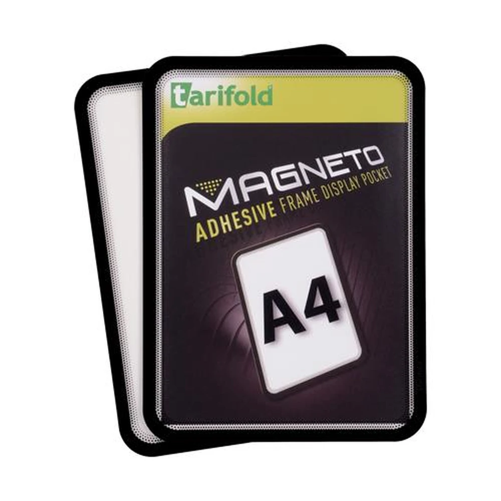 TARIFOLD Magneto Magnetic packet self adhesive háttal A4 black