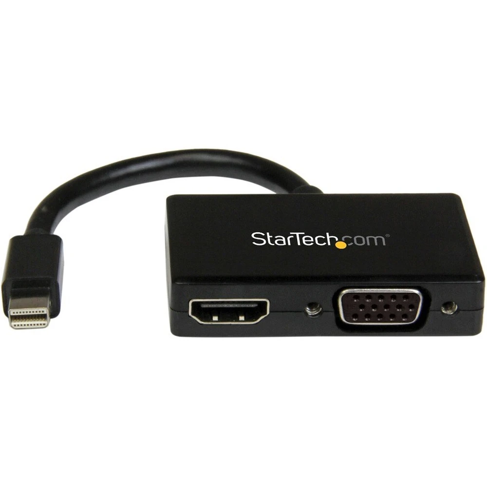 STARTECH Mini DisplayPort VGA/D-Sub + HDMI Átalakító Fekete 19cm MDP2HDVGA