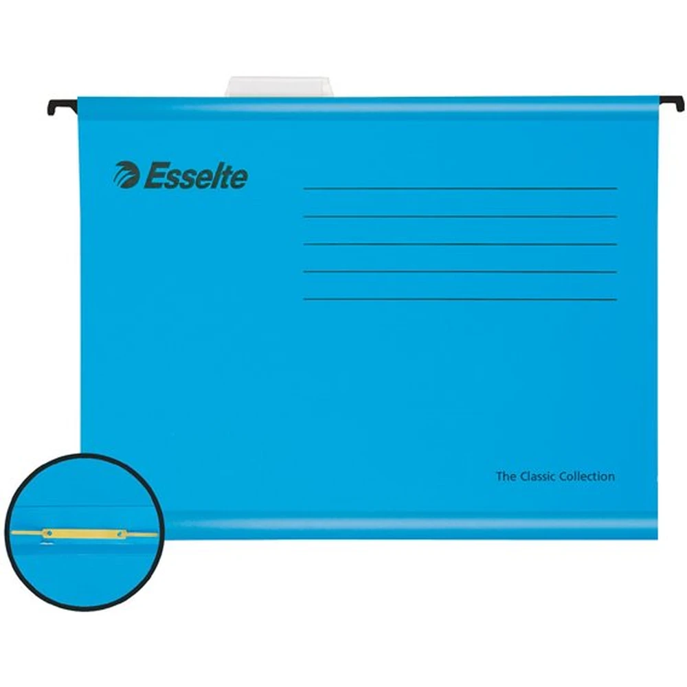 ESSELTE Függőmappa gyorsfűzős recycled karton A4 Classic blue