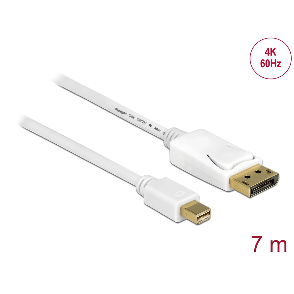 DELOCK DisplayPort 1.2/1.2a Mini DisplayPort Converter White 7m 83485