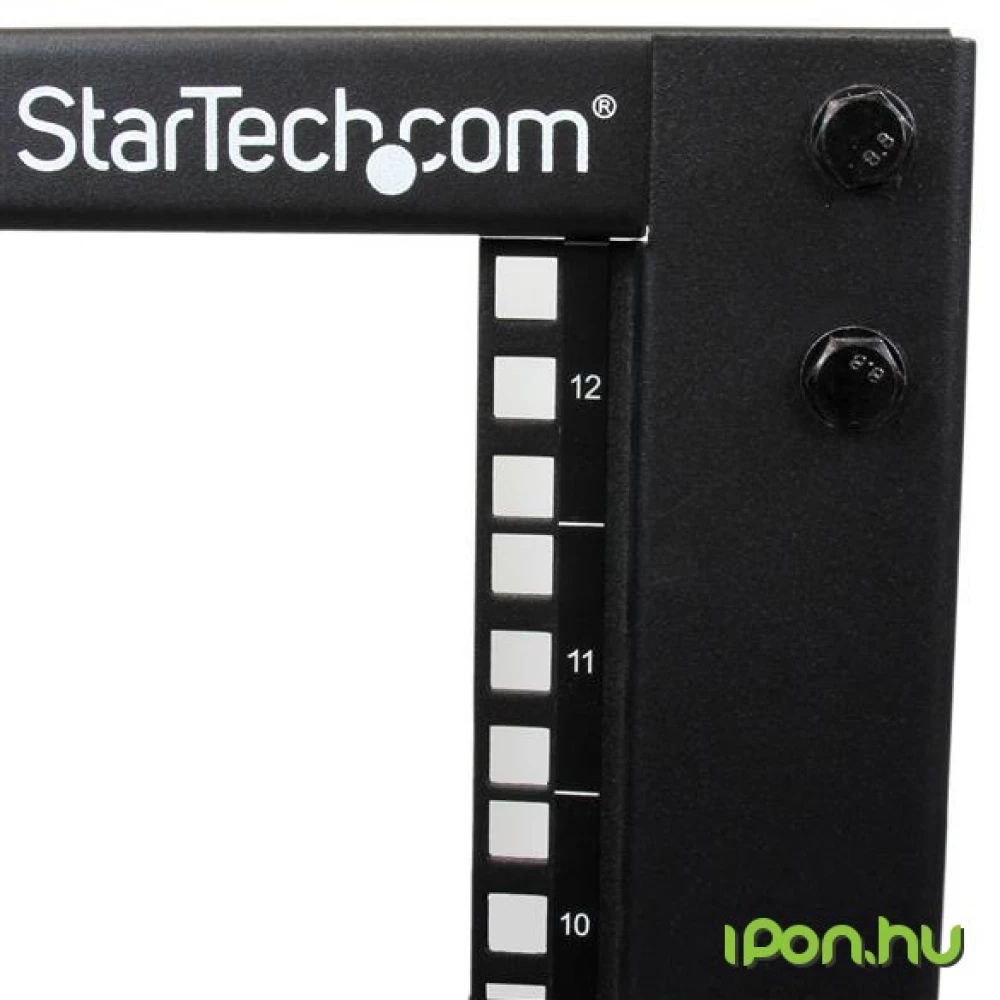 STARTECH 12U Adjustable Depth Open Frame 4 Post Server Rack w/ Casters ...