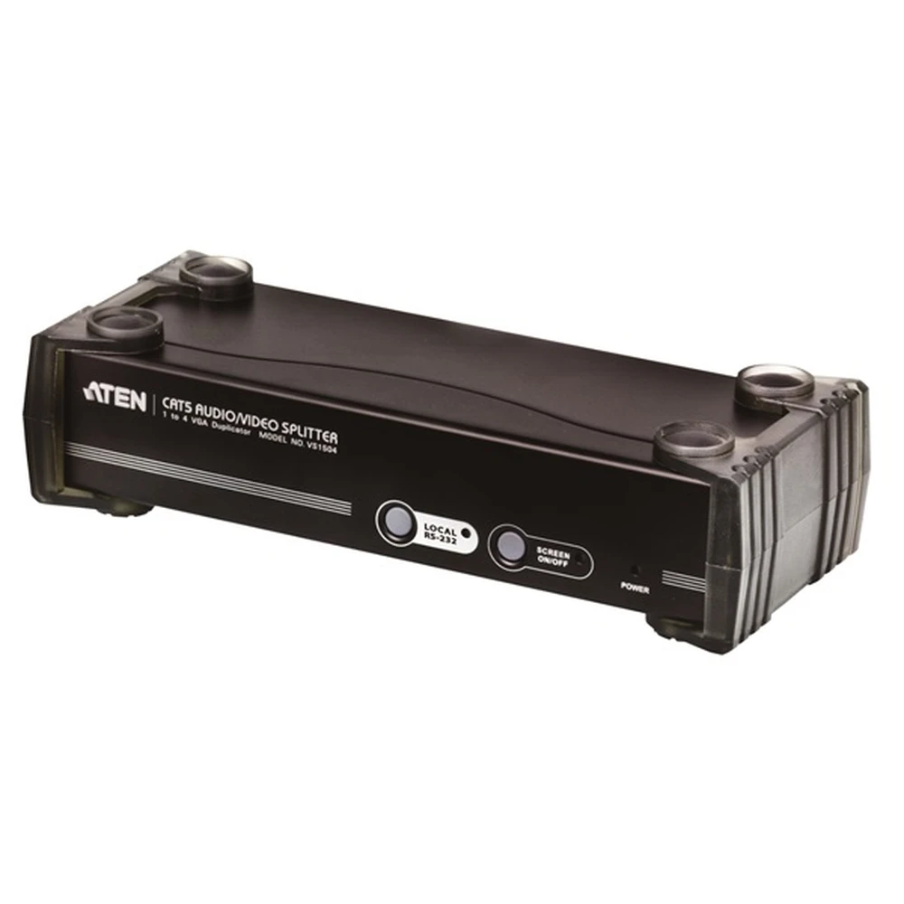 ATEN VS1504T-AT-G 4-Port VGA/Audio Cat 5e/6 Splitter with RS-232