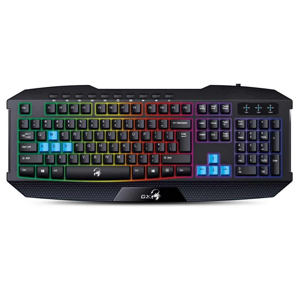 GENIUS Scorpion K215 Gaming Magyar fekete