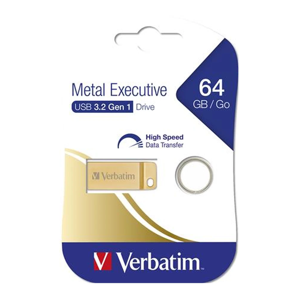 VERBATIM Metal Executive 64GB USB 3.0 Zlato