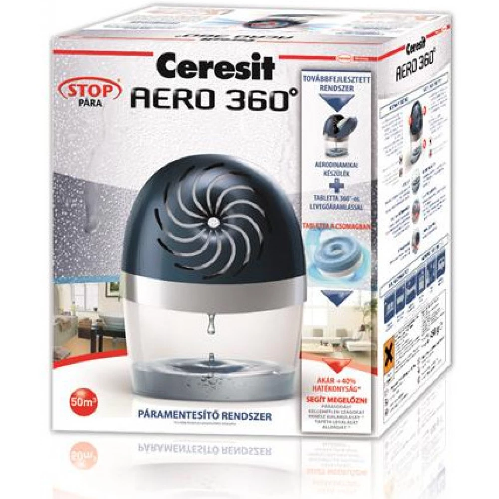 Lot De 4 Déshumidificateurs D'air Ceresit Aero 360 - Absorbe L'humidité, Neutralise Les Odeurs, 1 Kg Chacun