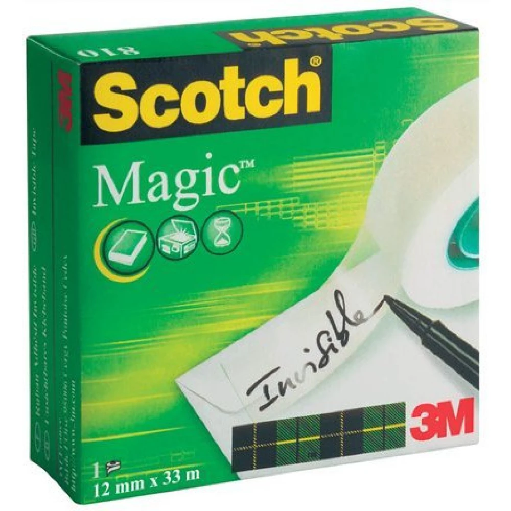 3M SCOTCH Ragasztószalag 12 mm x 33 m Magic Tape 810