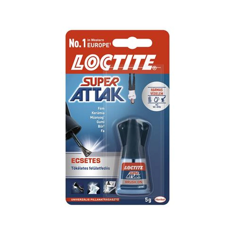HENKEL Loctite Super Attak Pillanatragasztó ecsetes 5 g