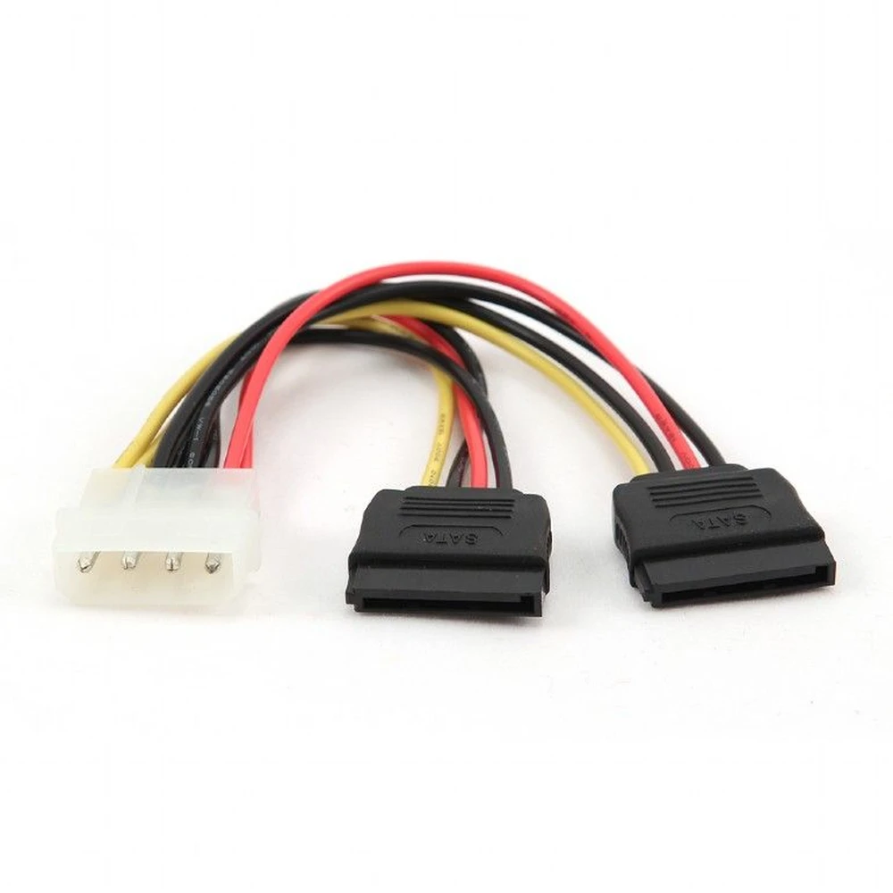 GEMBIRD Molex SATA PSU power cable Black 30cm CC-SATA-PSY-0.3M