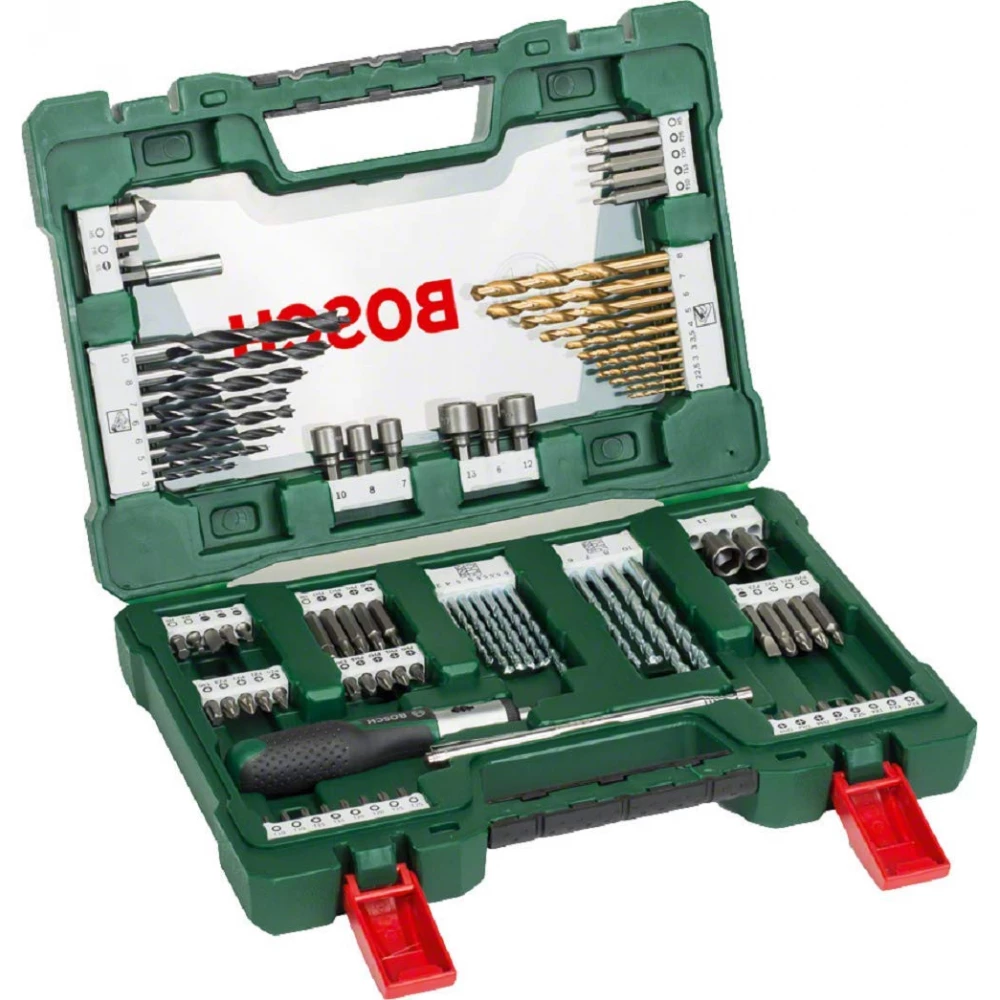 BOSCH 91 részes V-Line TiN fúró- és bitkészlet